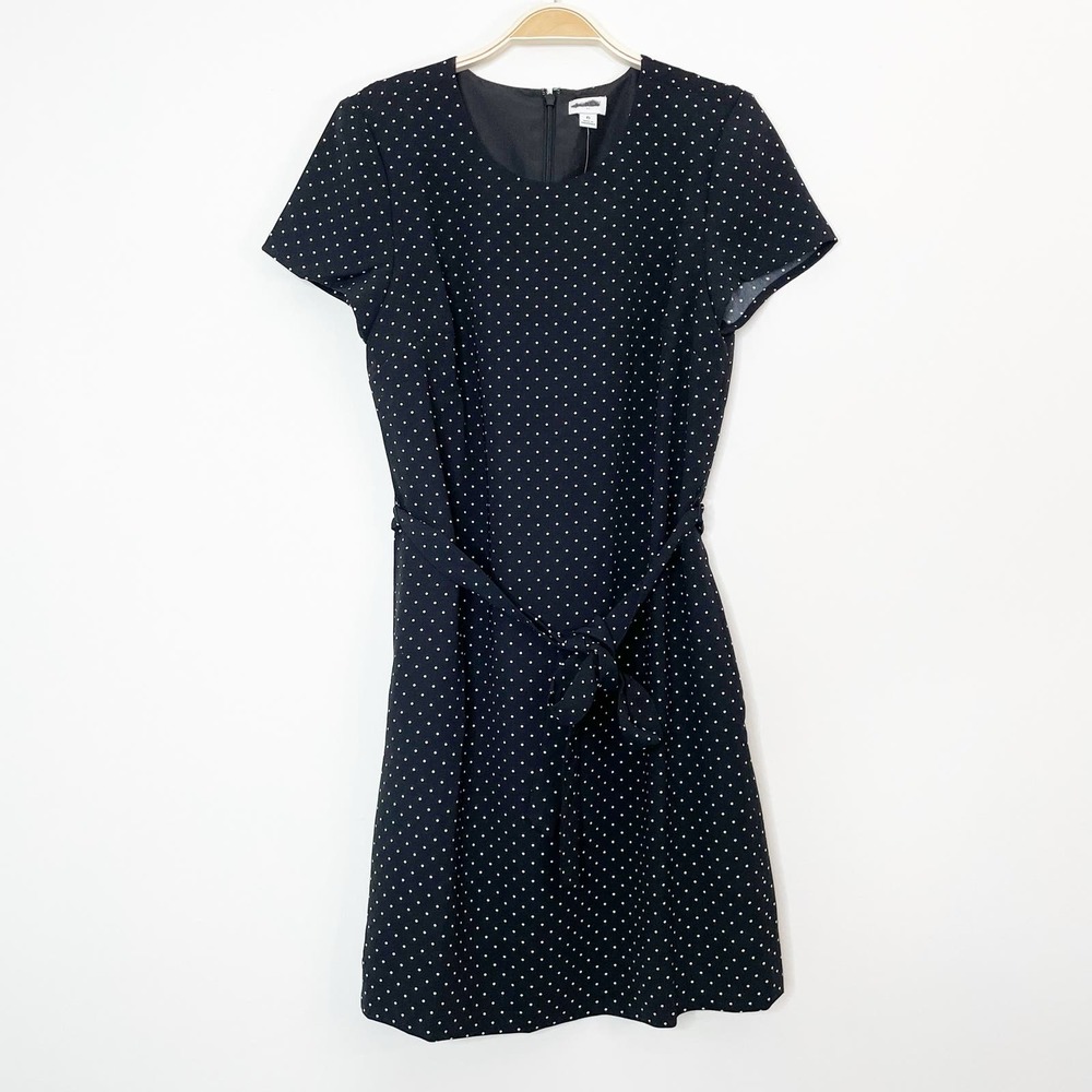 J. Crew Factory Black and White Polka Dot Mini Dress - Picture 3 of 9